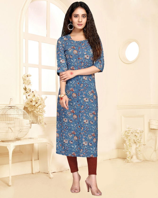 Trendy Printed 101 Regular Wear Cotton Printed Kurtis Catalog
